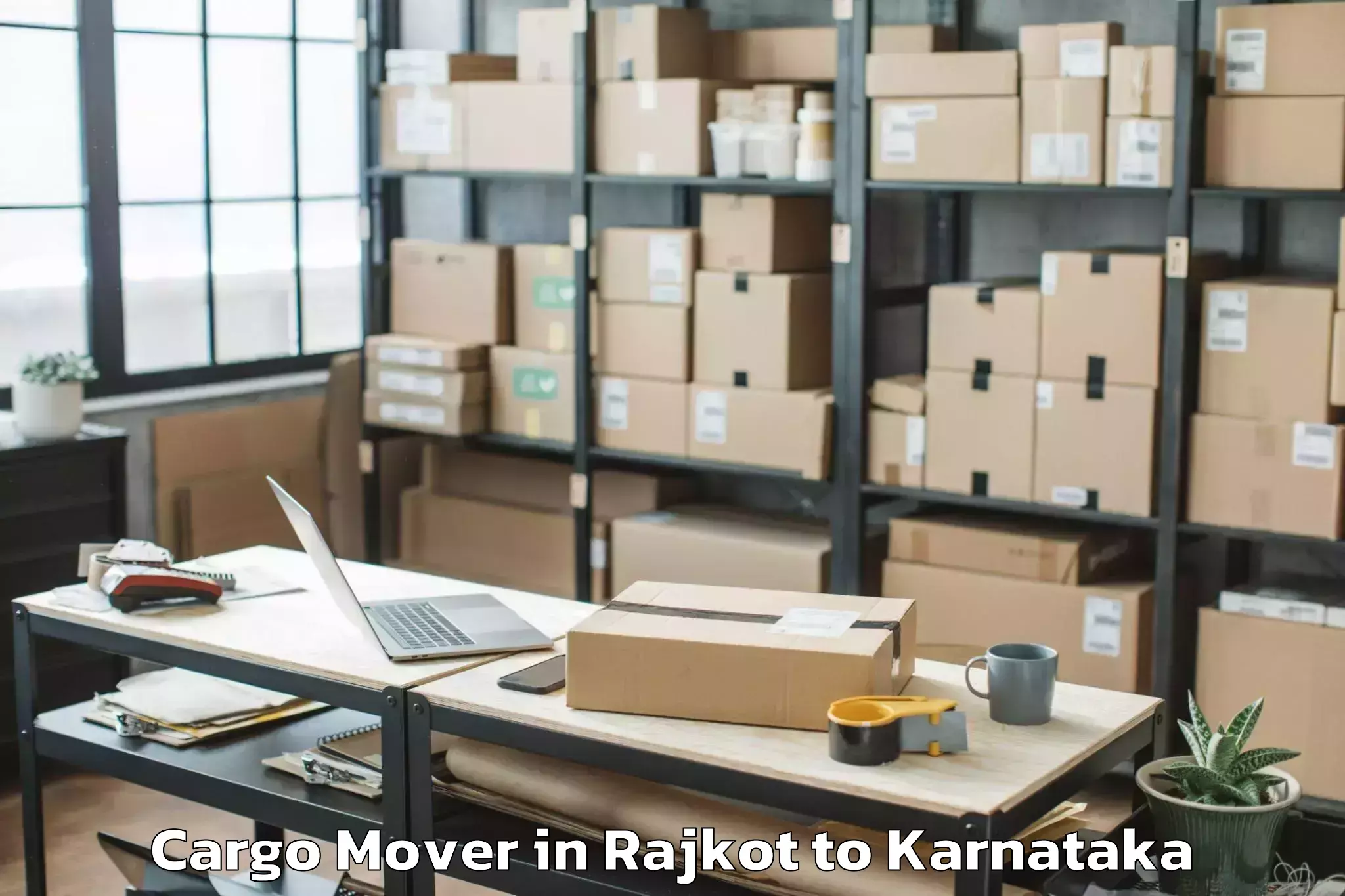 Book Rajkot to Halsi Cargo Mover Online